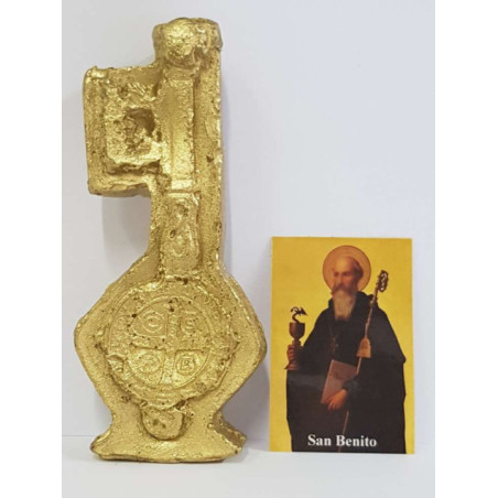 Llave Dorada San Benito, 15cm