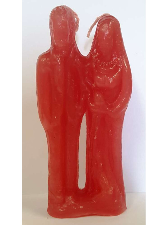 Vela Matrimonio Roja Hombre-Mujer 17cm