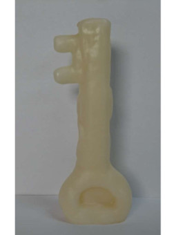 Vela Llave Blanca. 18 Centímetros