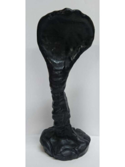Vela Cobra Negra 23cm x 10cm