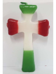 Vela Cruz San Jorge 3 Mechas. 15,5cm