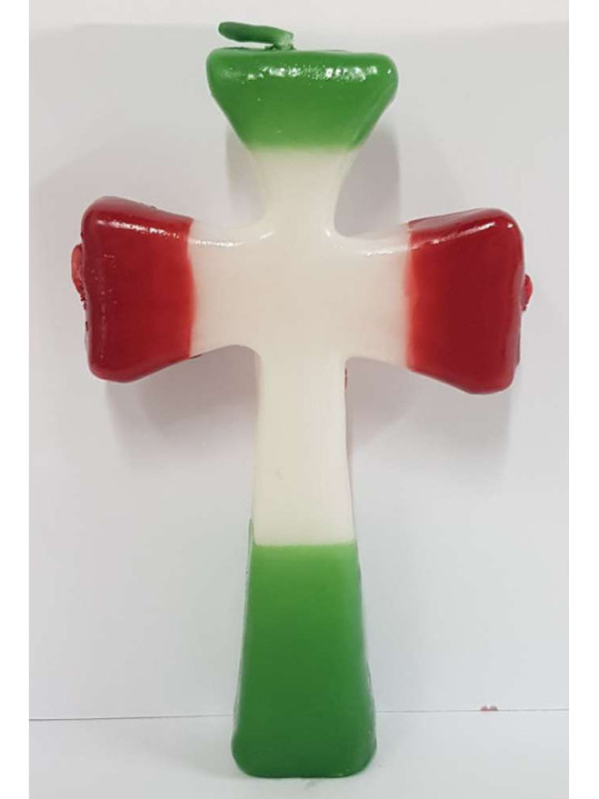 Vela Cruz San Jorge 3 Mechas. 15,5cm