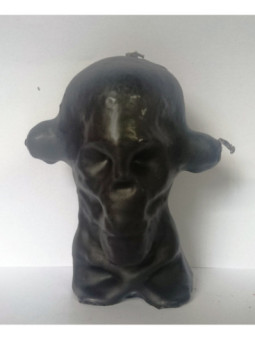 Figura Artesana de cera Calavera 3 Mechas, Arrasa con todo