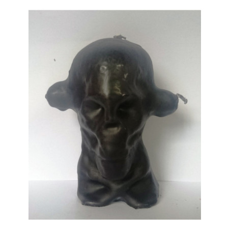 Figura Artesana de cera Calavera 3 Mechas, Arrasa con todo