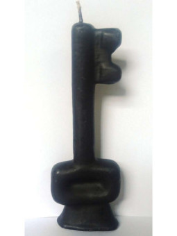 Vela Llave Negra. 15 Centímetros