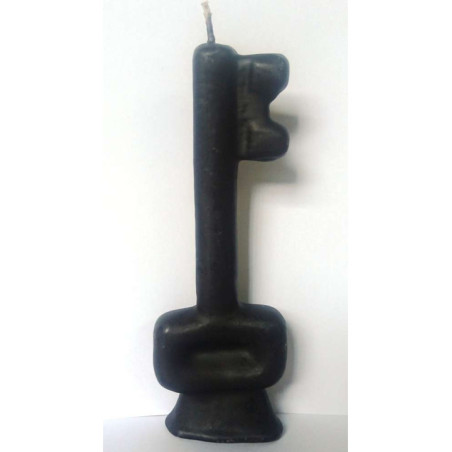 Vela Llave Negra. 15 Centímetros