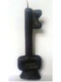 Vela Llave Negra. 15 Centímetros