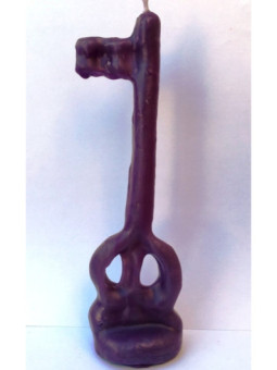 Vela Llave Morada. 15 Centímetros