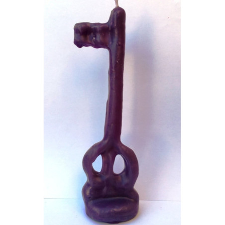 Vela Llave Morada. 15 Centímetros