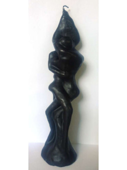 Pareja Grande Entrelazada Negra Hombre Mujer 27cm.