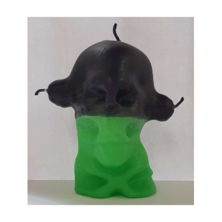 Figura Artesana de cera Calavera 3 Mechas, Destrancarua
