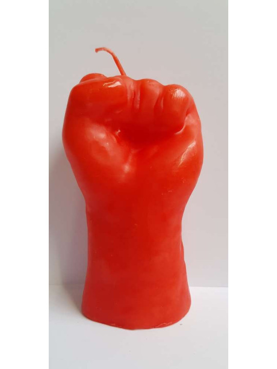 Vela Puño Rojo.10 Centímetros