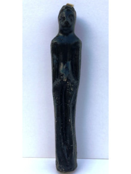 Veladora Negra Forma Hombre, 20X2