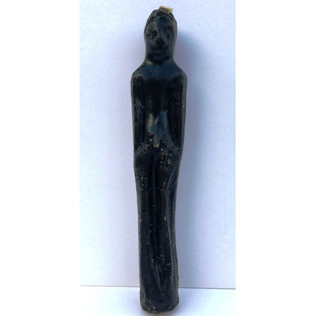 Veladora Negra Forma Hombre, 20X2