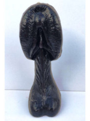 Vela Negra Pene-Vagina 18cm