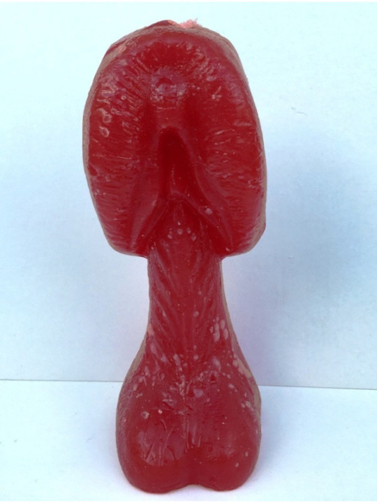 Vela Roja Pene-Vagina 18cm