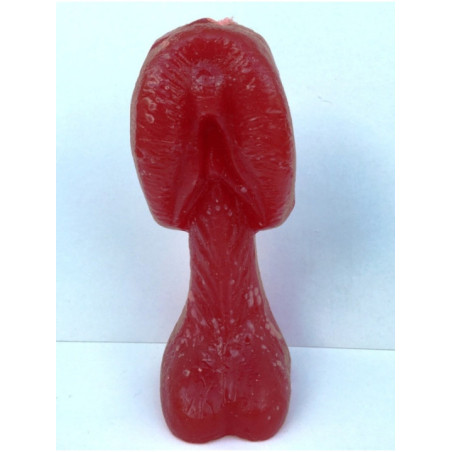 Vela Roja Pene-Vagina 18cm
