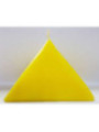 Vela Pirámide Amarilla, 10cm base x 7,5cm altura, Abrecaminos Dinero