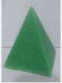 Vela Pirámide Verde, 10cm base x 13cm altura, Abrecaminos Comercio-Negocios