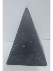 Vela Pirámide Negra, 10cm base x 13cm altura, Abrecaminos contra Negatividades