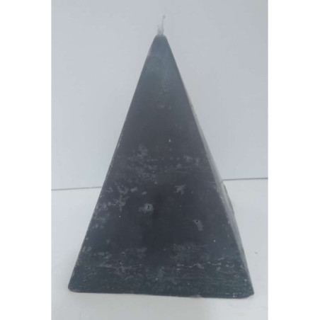 Vela Pirámide Negra, 10cm base x 13cm altura, Abrecaminos contra Negatividades
