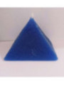 Vela Pirámide Azul, 10cm base x 7,5cm altura, Estudios, Poder Mental