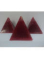 Vela Pirámide Pequeña Roja, 6cm base x 7cm altura, Abrecaminos Amor