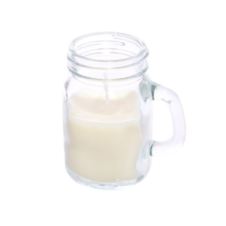 Vela Citronella en Jarra Cristal Pequeña. 8cm alto por 5 cm Diámetro
