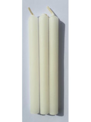 Vela Artesana Blanca 15x1,5cm