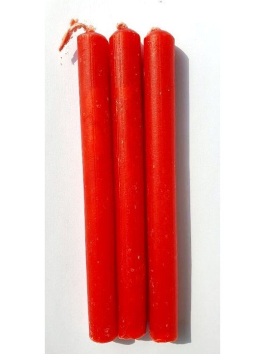 Vela Artesana Roja 15x1,5cm