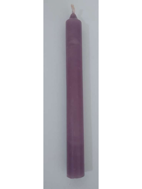 Vela Artesana Violeta 15x1,5cm