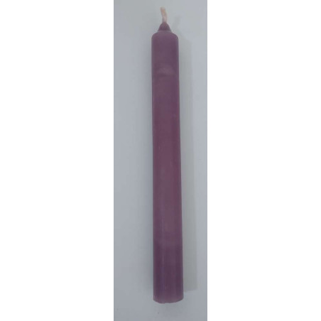Vela Artesana Violeta 15x1,5cm