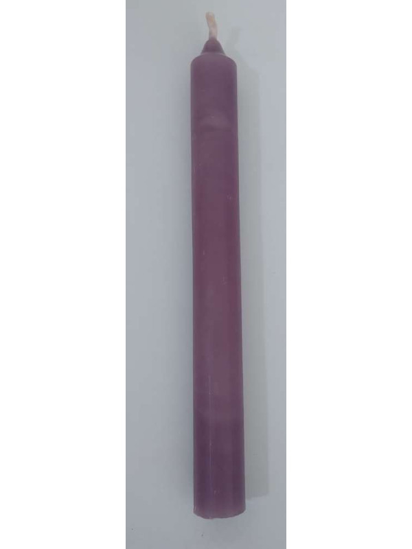 Vela Artesana Violeta 15x1,5cm