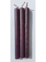 Vela Artesana Morada 15x1,5cm