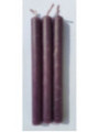 Vela Artesana Morada 15x1,5cm