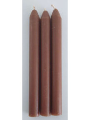 Vela Artesana Marrón 15cm