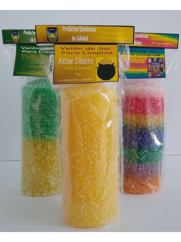 Velón Ritualizado de Petición Limpias, Dinero.