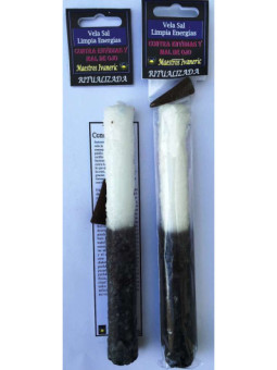 Vela Ritualizada Sal, Contra Envidias, Mal de Ojo