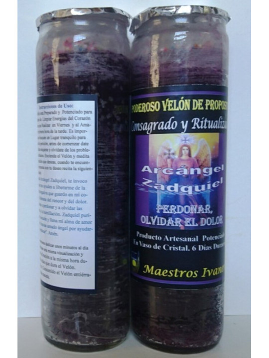 Velón Especial Petición Arcángel Zadquiel, Quitar el Dolor