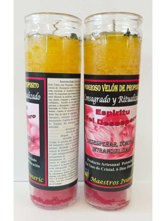 Velón Especial de Petición Espíritu del Desespero, Desesperar, Dominar