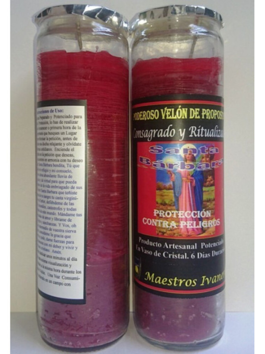 Velón Especial de Petición Santa Barbara, Protección contra Peligros