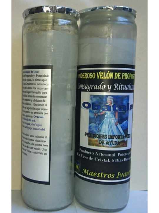 Velón Especial Petición Obatala. Peticiones de Ayuda