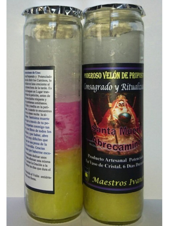 Velón Especial Petición Santa Muerte, Abre Caminos