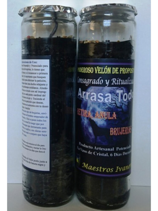 Velón Especial de Petición Arrasa Todo. Romper Brujerias