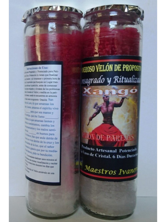 Velón Especial Petición Xangó. Unión de Parejas