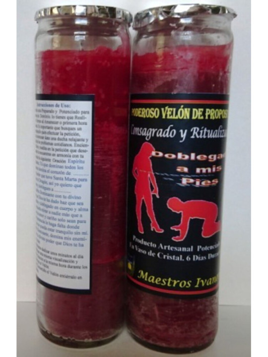 Velón Especial Petición Doblegado a mis pies.