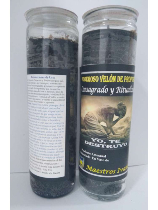 Velón Especial Petición Yo te destruyo. Destruir Enemigos