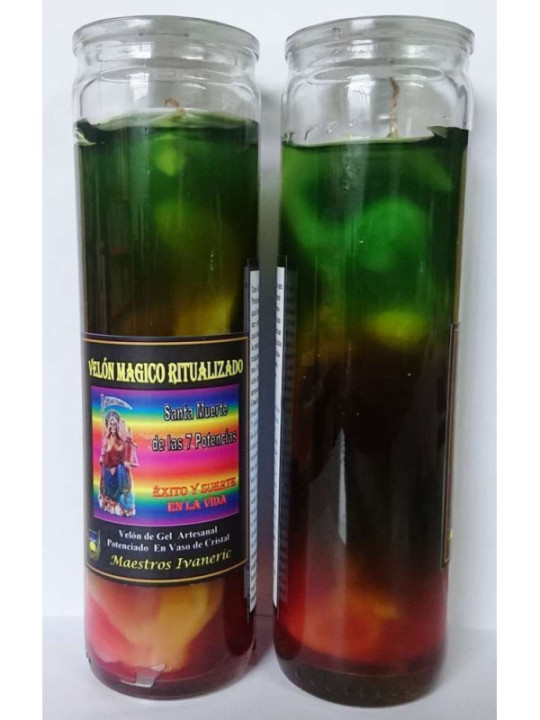 Velón Mágico de Gel, Santa Muerte 7 Potencias