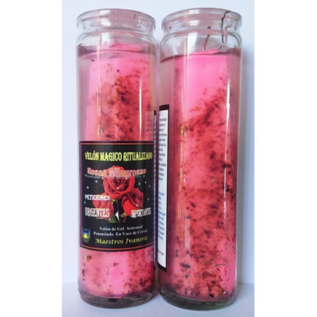 Velón Mágico de Gel, Rosas Milagrosas