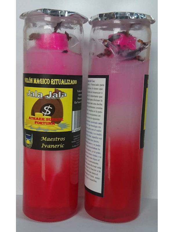 Velón Mágico de Gel, Jala Jala, Atraer Suerte y Fortuna